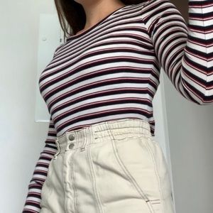 GARAGE STRIPED LONG SLEEVE